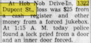Hob Nob Drive-In - Feb 01 1960 Article
